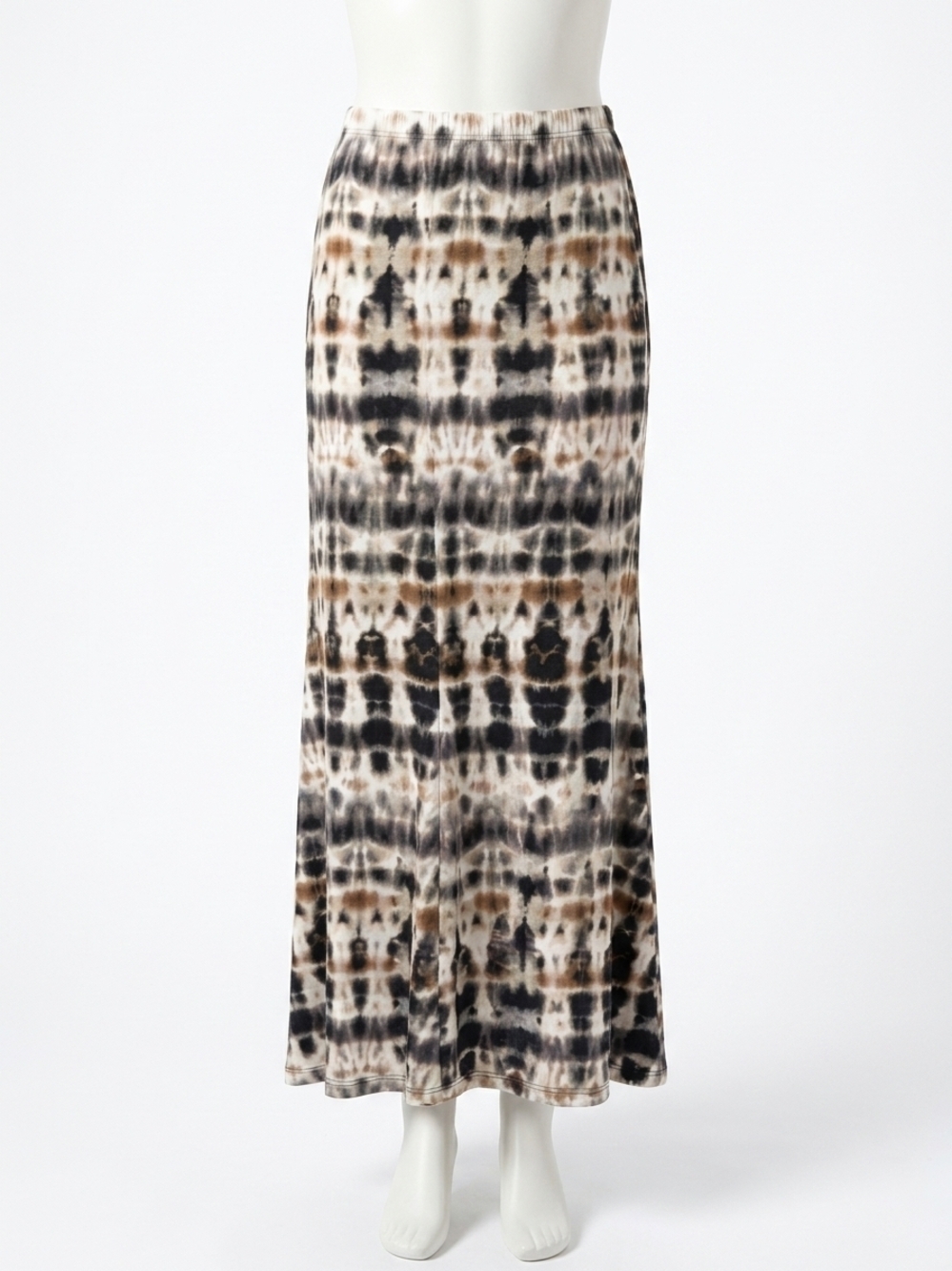 NEW KAREN KANE maxi flare skirt in tie dye print